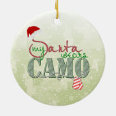 Mijn Santa Wears Camo Ornament (Achterkant)