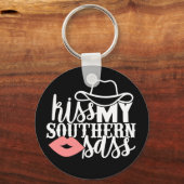 Mijn Sass Funny Western Cowgirl Southern Sleutelhanger (Voorkant)