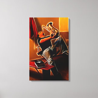 Mijn saxofoonrit canvas afdruk