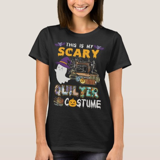 Mijn Scary Quilter Costume Halloween Sew T-shirt (Voorkant)