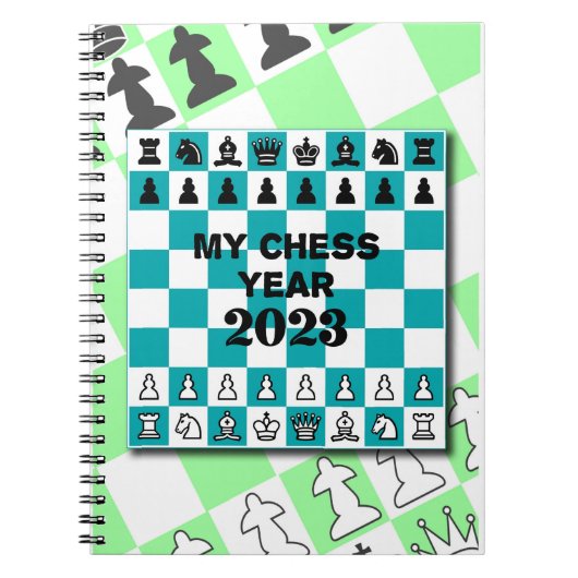 Mijn schaakjaar 2023, notitieboek (Voorkant)