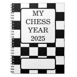 Mijn schaakjaar 2025, notitieboek