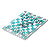 Mijn schaakjaar notitieblok (Linkerzijde)