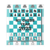 Mijn schaakjaar notitieblok (Voorkant)