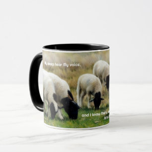 Mijn schaap Johannes 10:27 Faith Art Mok Cup