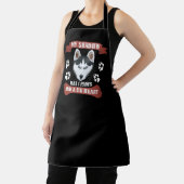 Mijn schaduw heeft vier poten, Husky Schort (Insitu)