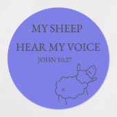 Mijn schapen horen Mijn stem Sticker Set (Design 2)