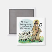 Mijn schapen horen mijn stemmagneet magneet (Voorkant / Achterkant)