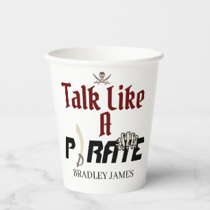 Mijn schat International Talk Like a Pirate Day Papieren Bekers