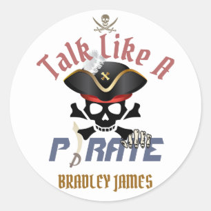 Mijn schat International Talk Like a Pirate Day Ronde Sticker