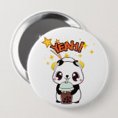 Mijn Schattige Feest Panda Ronde Button 4,0 Cm (Voorkant /achterkant)