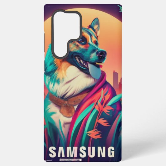 Mijn schattige hond in vanille Galaxy SM-S9210! Samsung Galaxy Hoesje (Achterkant)