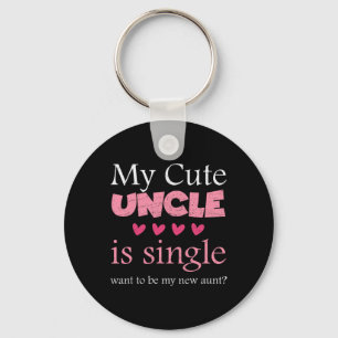Mijn schattige oom is single, wil mijn nieuwe tant sleutelhanger