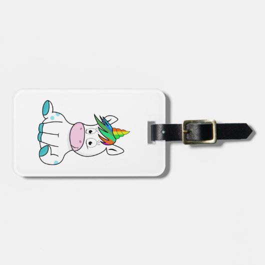 Mijn schattige Unicorn Bagagelabel (Voorkant horizontaal)