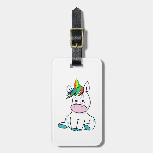 Mijn schattige Unicorn Bagagelabel (Voorkant verticaal)