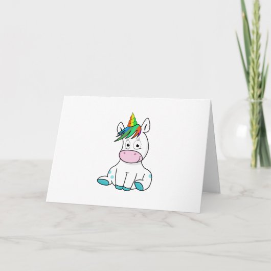 Mijn schattige Unicorn Kaart (Voorkant)