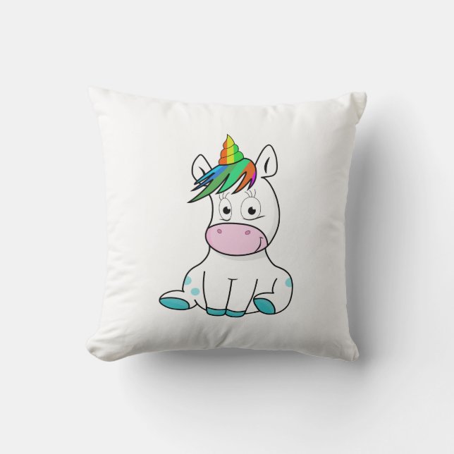 Mijn schattige Unicorn Kussen (Voorkant)