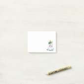 Mijn schattige Unicorn Post-it® Notes (Op bureau)