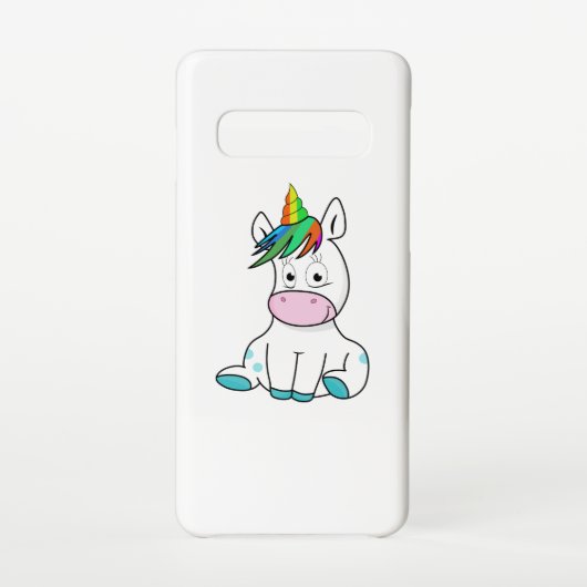 Mijn schattige Unicorn Samsung Galaxy Hoesje (Achterkant)