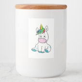 Mijn schattige Unicorn Voedselcontainer Etiket (Voorkant)