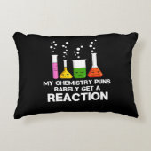 Mijn scheikunde Puns halen zelden reacties Accent Kussen (Voorkant)