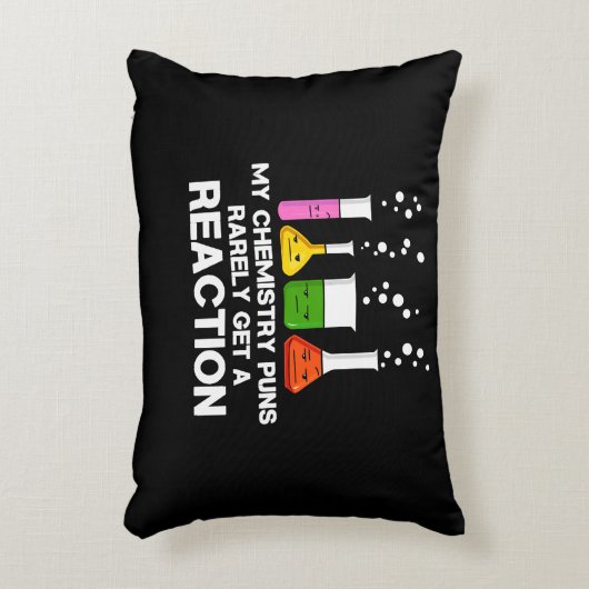 Mijn scheikunde Puns halen zelden reacties Accent Kussen (Voorkant(Verticaal))