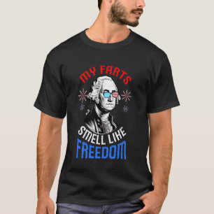 Mijn scheten ruiken naar vrijheid 4 juli voor Patr T-shirt