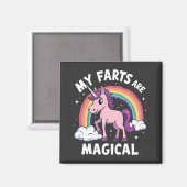 Mijn Scheten Zijn Magisch Grappige Eenhoorn Regenb Magneet (Voorkant / Achterkant)