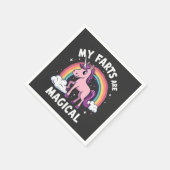 Mijn scheten zijn magische grappige eenhoorn regen servet (Hoek)