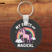 Mijn scheten zijn magische grappige eenhoorn regen sleutelhanger (Voorkant)