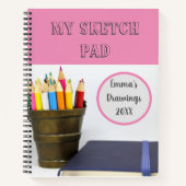 Mijn schetsadvertentie voor haar kunsttekenfilm No Notitieboek (Voorkant)