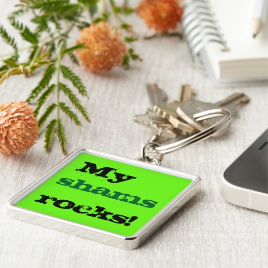 Mijn scheurstenen rotsen sleutelhanger (Zijkant)