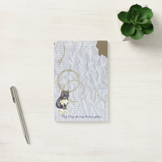 Mijn Schipperke Ate Mijn Lesson Plan Post-it® Notes (Kantoor)