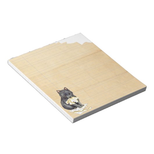 Mijn Schipperke Ate Mijn thuiswerk Notitieblok (Schuin)