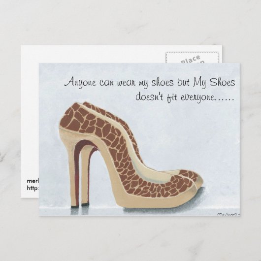 Mijn schoenen Briefkaart (Voorkant / Achterkant)