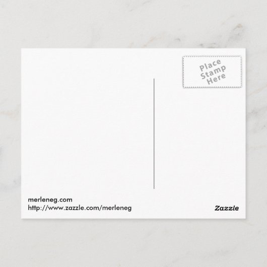 Mijn schoenen Briefkaart (Achterkant)