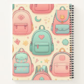 Mijn School Herinneringen aangepaste naam rugzakke Notitieboek (Achterkant)