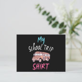 Mijn Schoolreis T-shirt Briefkaart (Staand voorkant)