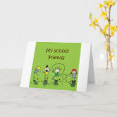 Mijn schoolvrienden kaart (Gele Bloem)