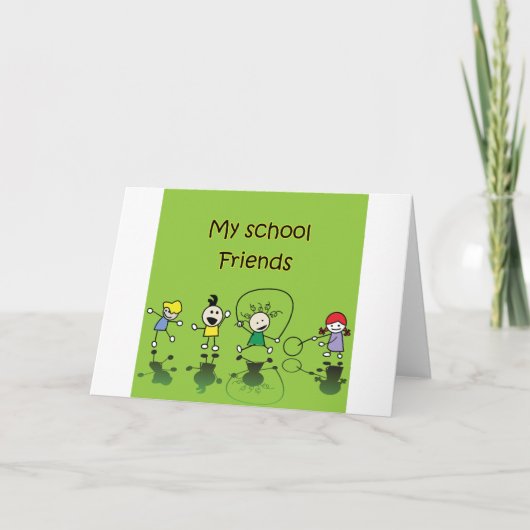 Mijn schoolvrienden kaart (Voorkant)