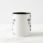Mijn schoonbroer zijn is echt het enige cadeau. tweekleurige koffiemok (Center)
