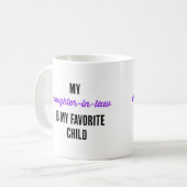 Mijn schoondochter is mijn favoriete kind koffiemok (Voorkant links)
