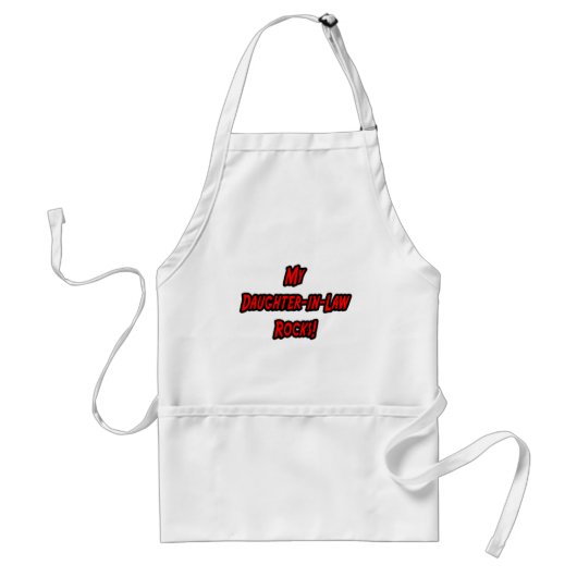 Mijn schoondochter rockt standaard schort (Voorkant)