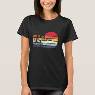 Mijn schoondochters zijn mijn favoriete retro-kind t-shirt