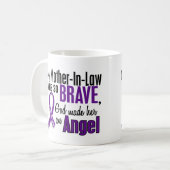 Mijn schoonmoeder is een engel-alvleesklierkanker koffiemok (Voorkant links)