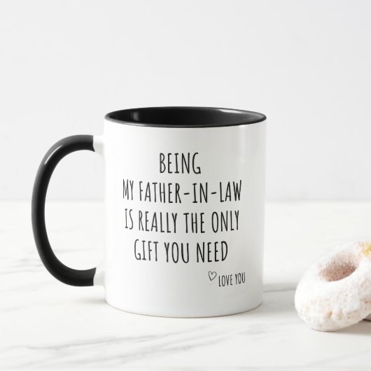 Mijn schoonvader zijn is het enige cadeau dat je n mok (Met donut)