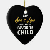 Mijn schoonzoon is het favoriete kind voor schoonm keramisch ornament (Rechts)