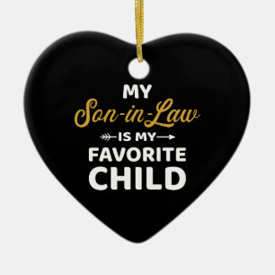 Mijn schoonzoon is het favoriete kind voor schoonm keramisch ornament