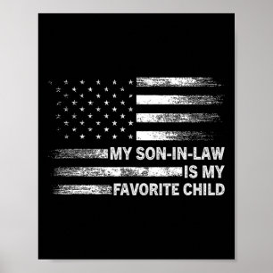 Mijn schoonzoon is mijn favoriete kind Amerikaanse Poster