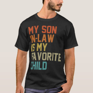 Mijn schoonzoon is mijn favoriete kind familie hum t-shirt